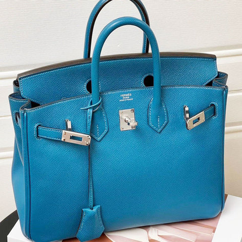 Birkin 25 Blue Izmir Epsom