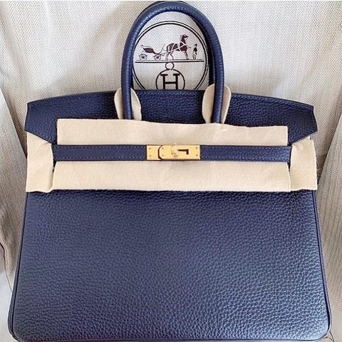 Birkin 25 Blue Nuit Togo