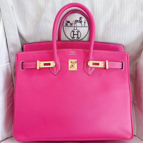 Birkin 25 Rose Tyrien/Mykonos Epsom