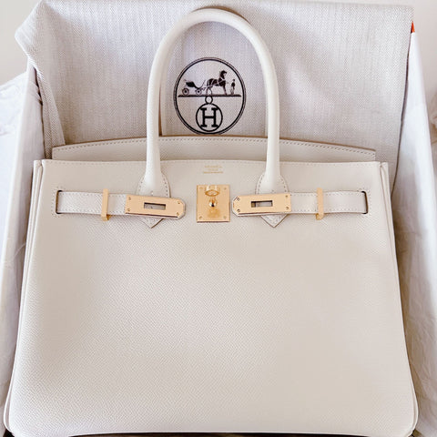 Birkin 30 Craie Epsom