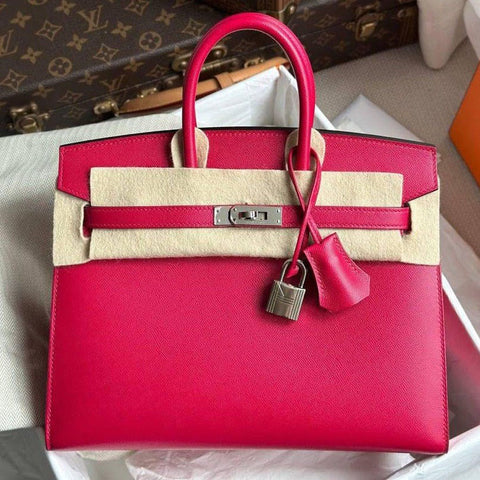 Birkin 25 Sellier Framboise Madame