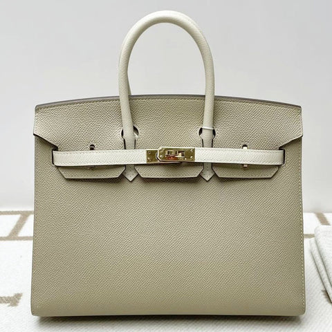 Birkin 25 Sellier Trench/Craie Epsom