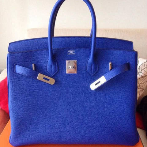 Birkin 35 Blue Electric Togo