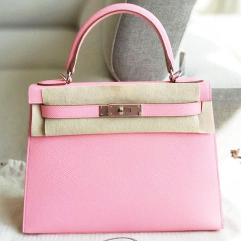 Kelly 28 Sellier Rose Confetti Epsom
