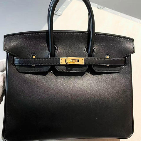 Birkin 25 Black Tadelakt