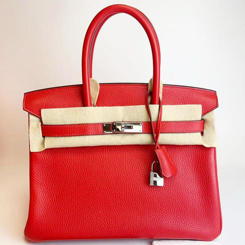 Birkin 30 Rouge Tomate Clemence