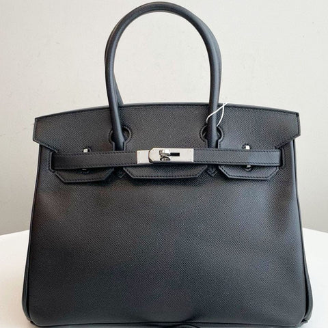 Birkin 30 Black Epsom