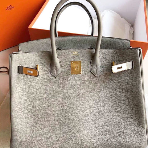 Birkin 35 Gris Asphalt Togo