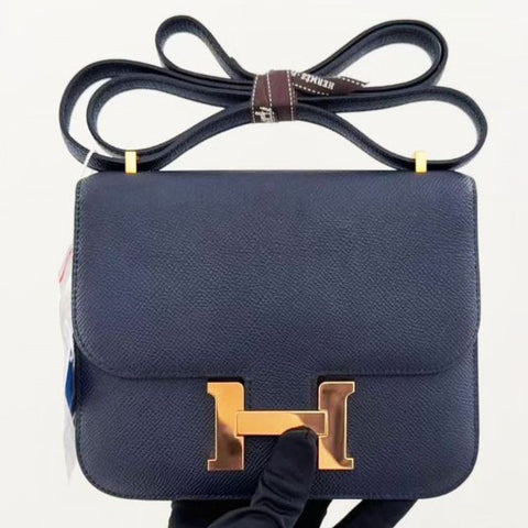 Constance 18 Blue Indigo Epsom