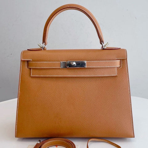 Kelly 28 Sellier Sable Natural