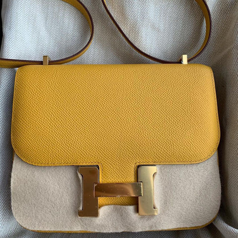 Constance 18 Jaune Ambre Epsom