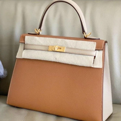 Kelly 25 Sellier Gold/Trench Epsom