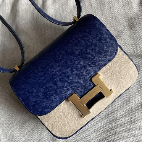 Constance 18 Blue Sapphire Epsom