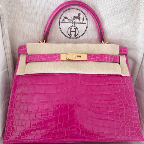 Kelly 28 Sellier Rose Scheherazade Shiny Niloticus