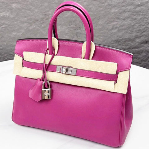 Birkin 25 Rose Pourpre Swift