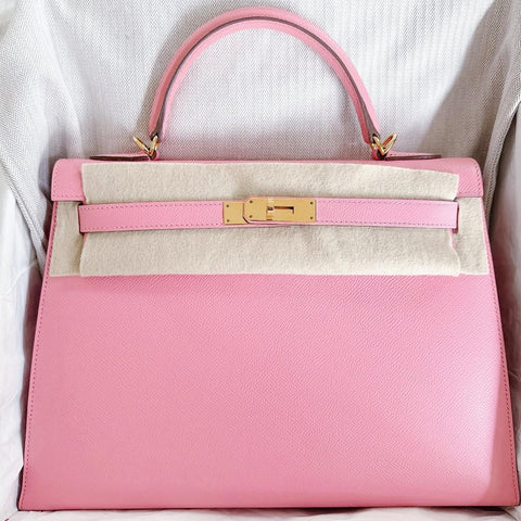 Kelly 32 Sellier Rose Confetti Epsom
