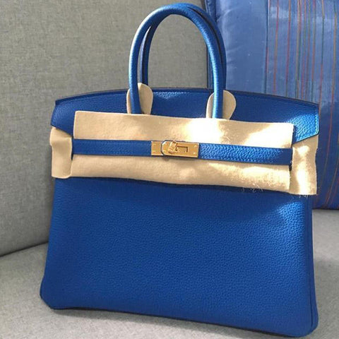 BIrkin 25 Blue Zellige Togo