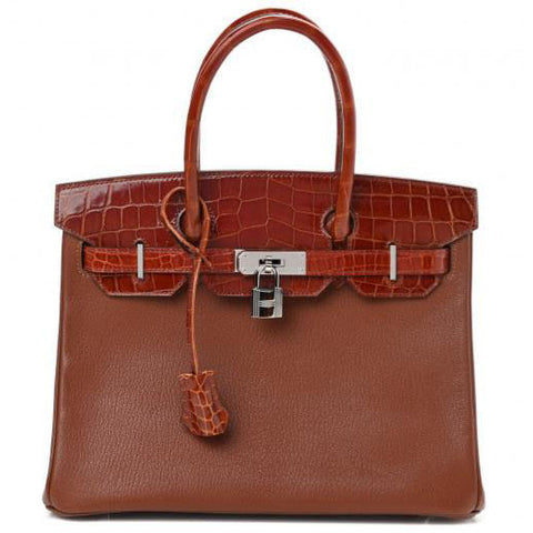 Birkin 30 Touch Miel Chevre/Shiny Alligator