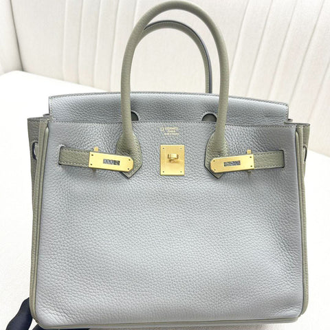 Birkin 30 Gris Mouette/Sauge Clemence