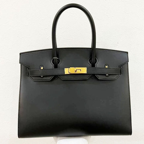 Birkin 30 Sellier Black Tadelakt