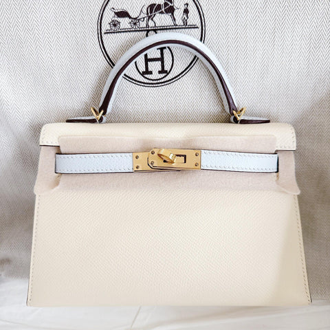 Kelly Mini Nata/Blue Brume Epsom