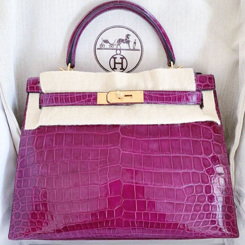 Kelly 28 Sellier Amethyst Shiny Niloticus