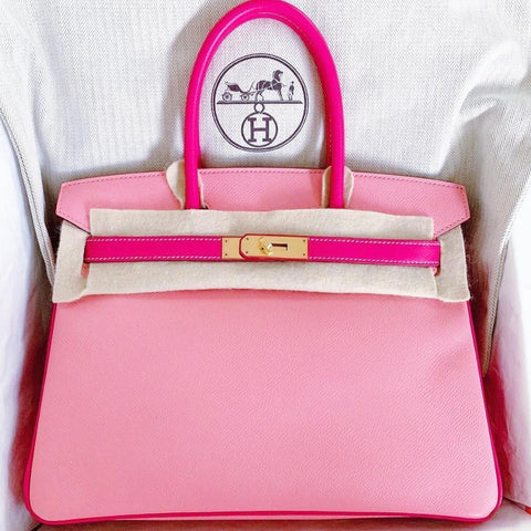 Birkin 30 Rose Confetti/Rose Tyrien Epsom
