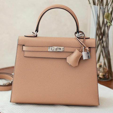 Kelly 25 Sellier Chai Epsom