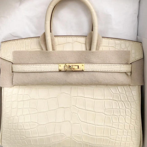 Birkin 25 Vanille Matte Alligator