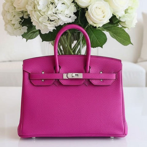Birkin 25 Rose Pourpre Togo