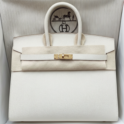 Birkin 25 Sellier Craie Epsom