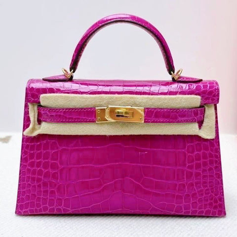 Kelly Mini Rose Scheherazade Shiny Alligator
