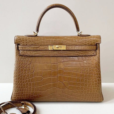 Kelly 35 Kraft Matte Alligator