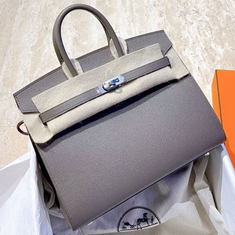 Birkin 25 Sellier Etain Epsom
