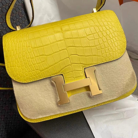 Constance 18 Mimosa Matte Alligator
