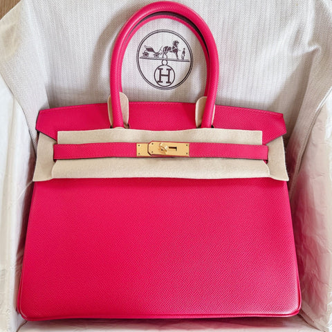 Birkin 30 Rose Extreme Epsom