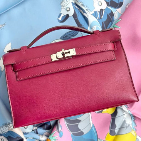 Kelly Pochette Rubis Tadelakt