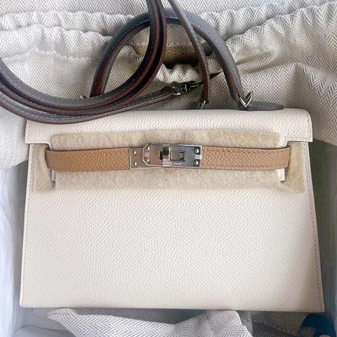 Kelly Mini Tricolor Nata Epsom