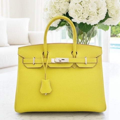 Birkin 30 Candy Lime/Gris Perle Epsom