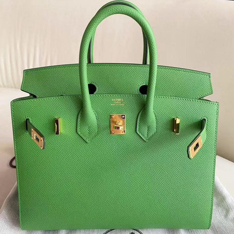 Birkin 25 Sellier Vert Yucca Epsom