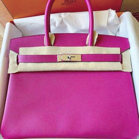 Birkin 30 Rose Pourpre Epsom