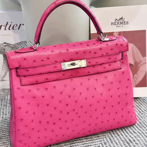 Kelly 32 Fuchsia Ostrich
