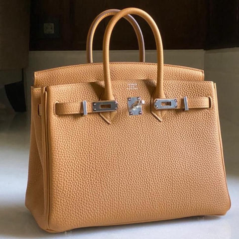 Birkin 25 Verso Caramel/Lime Togo