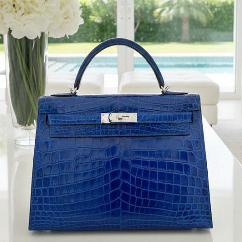 Kelly 32 Sellier Blue Electric Shiny Niloticus