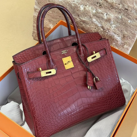 Birkin 30 Rouge H Matte Alligator