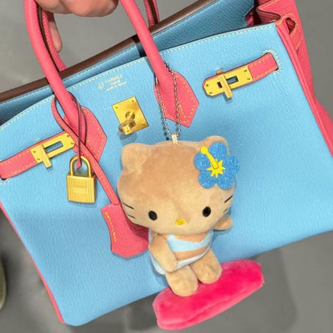 Birkin 25 Blue Celeste/Rose Lipstick Chevre
