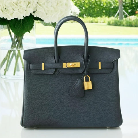Birkin 25 Black Togo