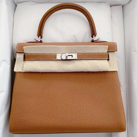 Kelly 25 Gold Togo