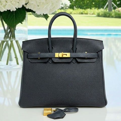 Birkin 25 Caban/Vert Cypress Togo