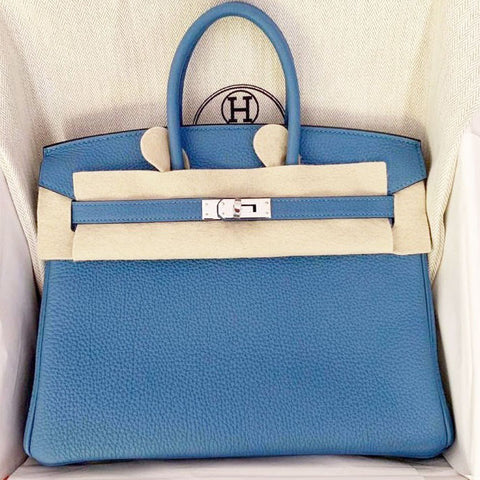 Birkin 25 Blue Azur Togo